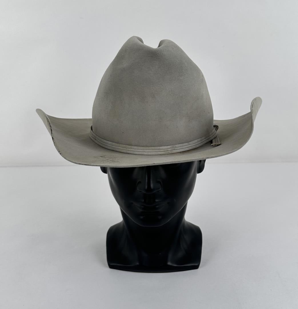 Antique Stetson Montana Cowboy Hat 10x Beaver: Size 7 3/8.