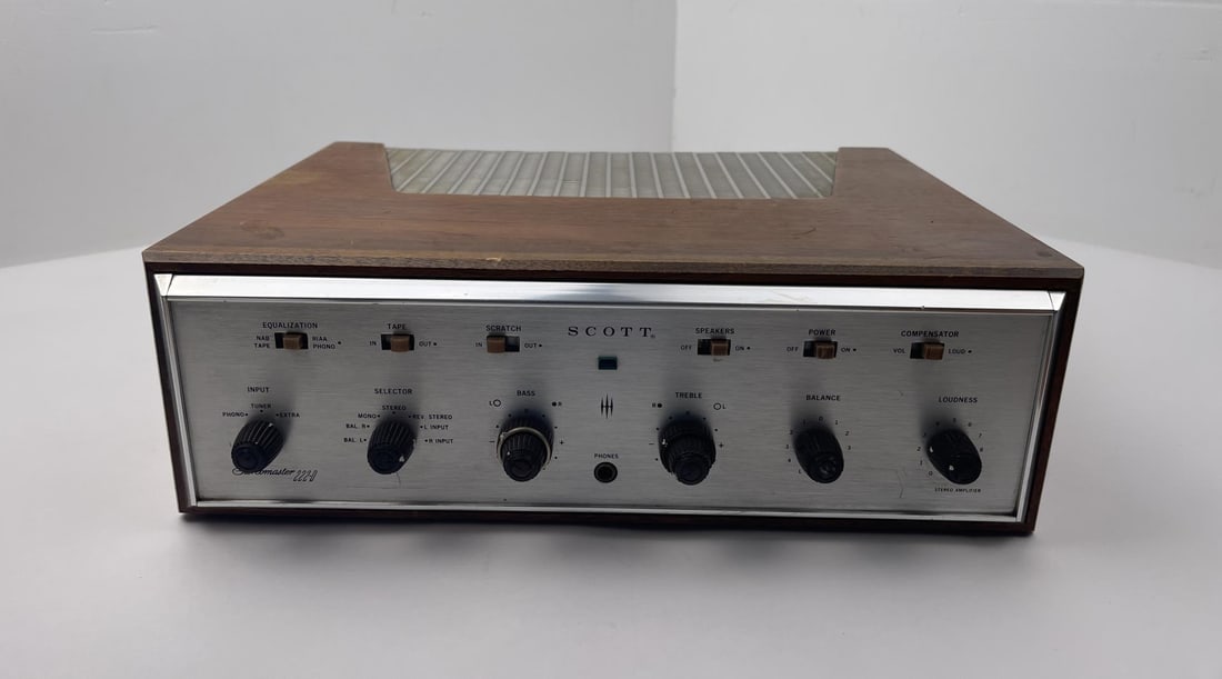 Scott 222-D Stereomaster Amp: Untested, no plug.