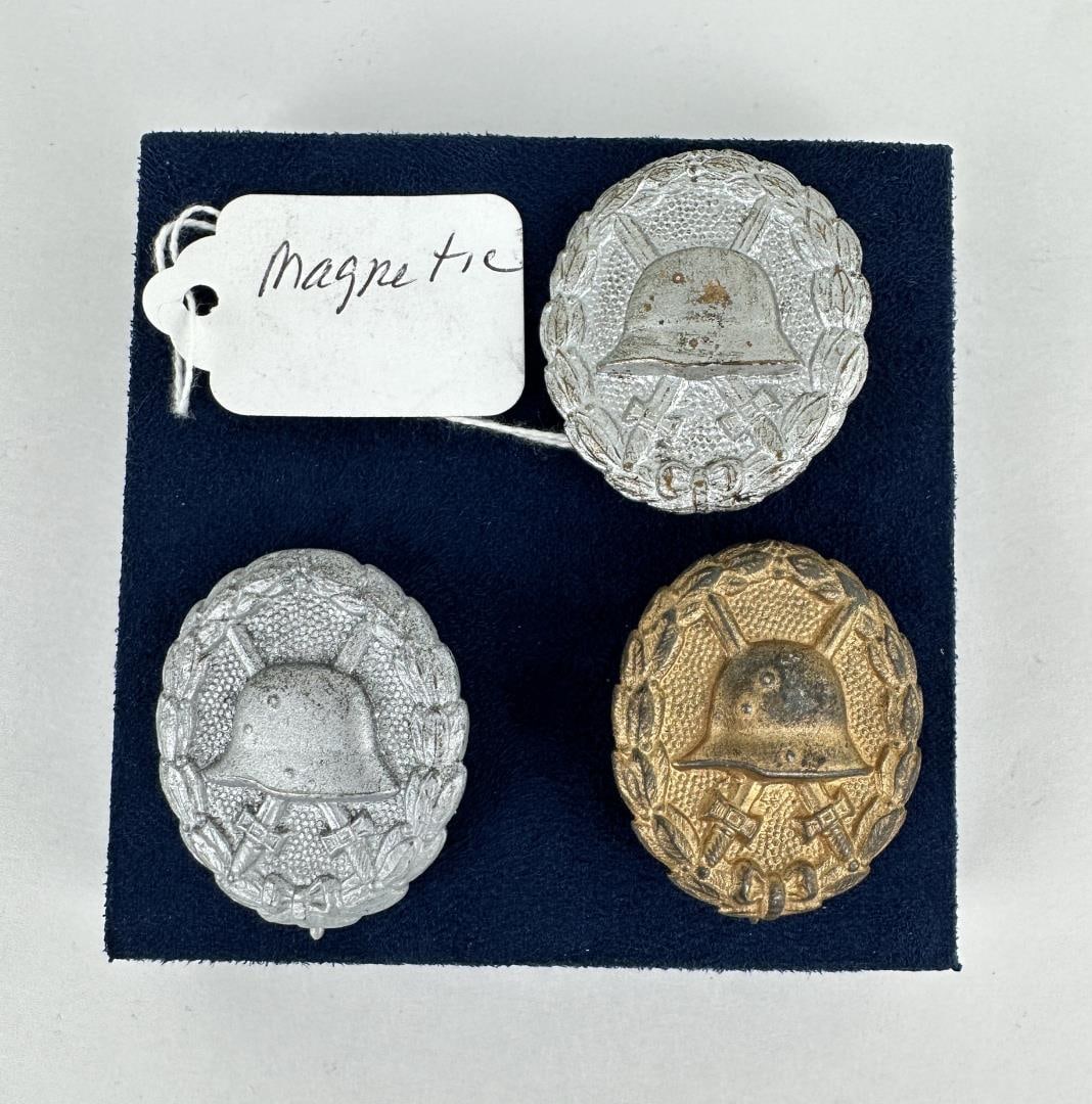 WWI WW1 German Wound Badges: Nice grouping.