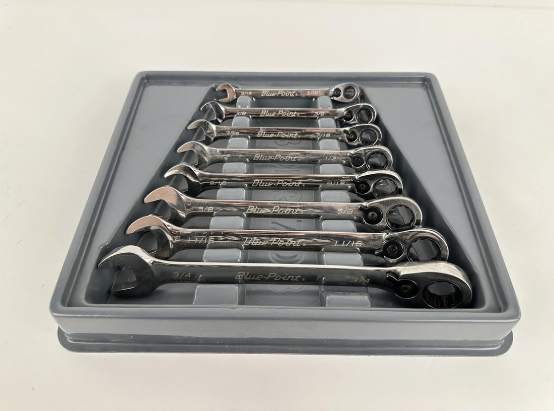 Blue Point Reversible Ratchet Wrench Set: Nice lightly used set.