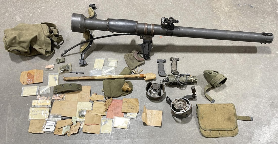 Original M18 57mm Recoilless Rifle: Demilled and Inert.