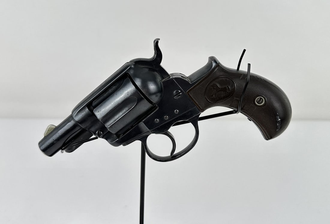 Colt Model 1877 Lightning Sheriff's Model: Made in 1880. Barrel has been shortened to 2". Gun was likely reblued. Antique does not require FFL Transfer. Black powder guns cannot be shipped to addresses in Hawaii, Illinois, Michigan, New Jersey