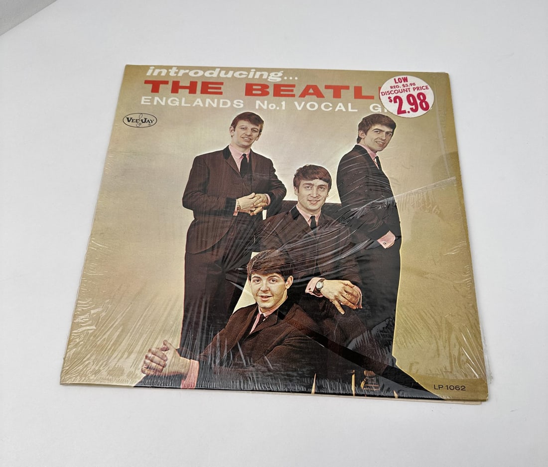 Introducing The Beatles Record Album VJLP 1062: Rare. Black label no brackets.