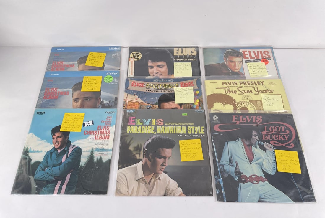 Assorted Elvis Presley Record Albums: Nice grouping