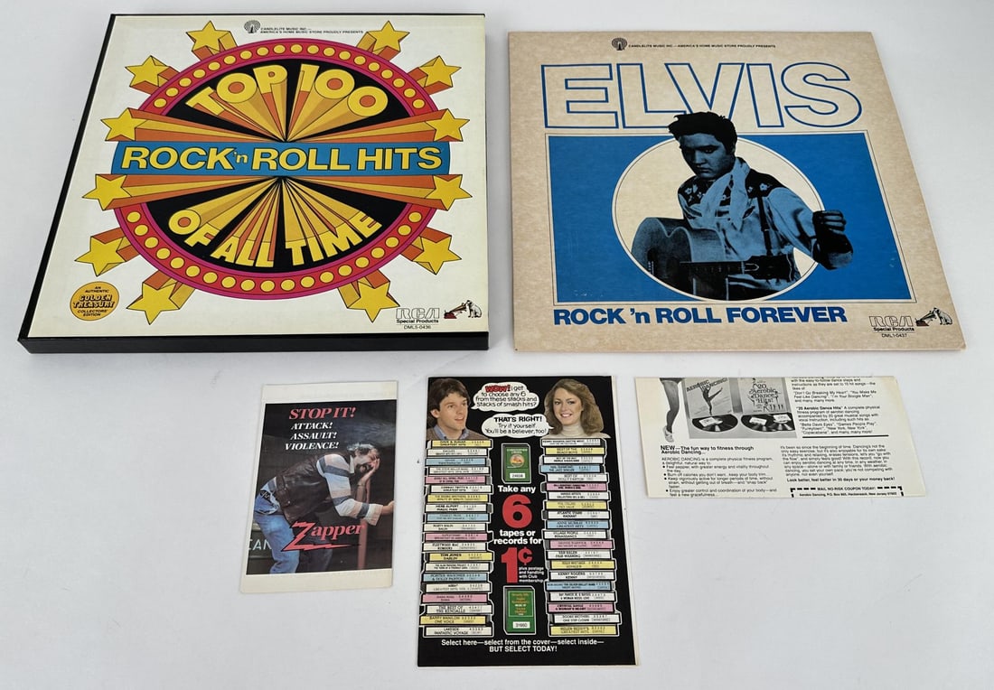 Rock & Roll Forever & Top 100 Rock n Roll Hits: Record Complete with mailer