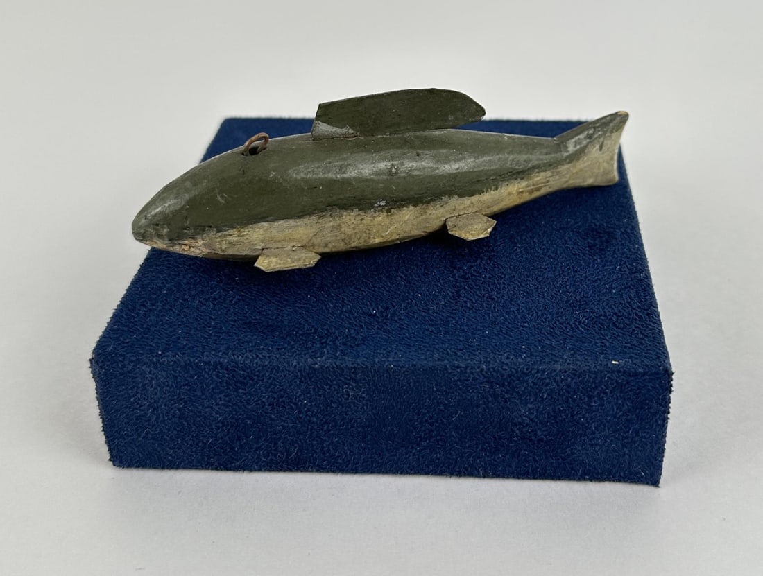 Aubry Fulton Fish Spearing Decoy: New Baltimore Michigan. 4 1/8" long.