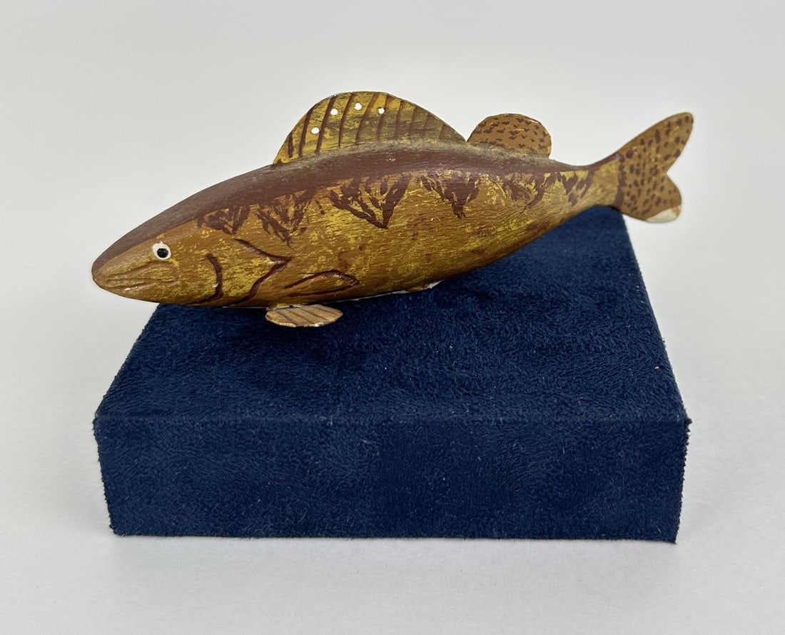 John Kalash Fish Spearing Decoy: 5" long. Gibralter Michigan.