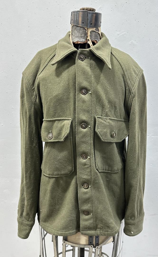 Korean War Army Cold Weather Uniform Shirt: 29" long, 21" armpit to armpit.