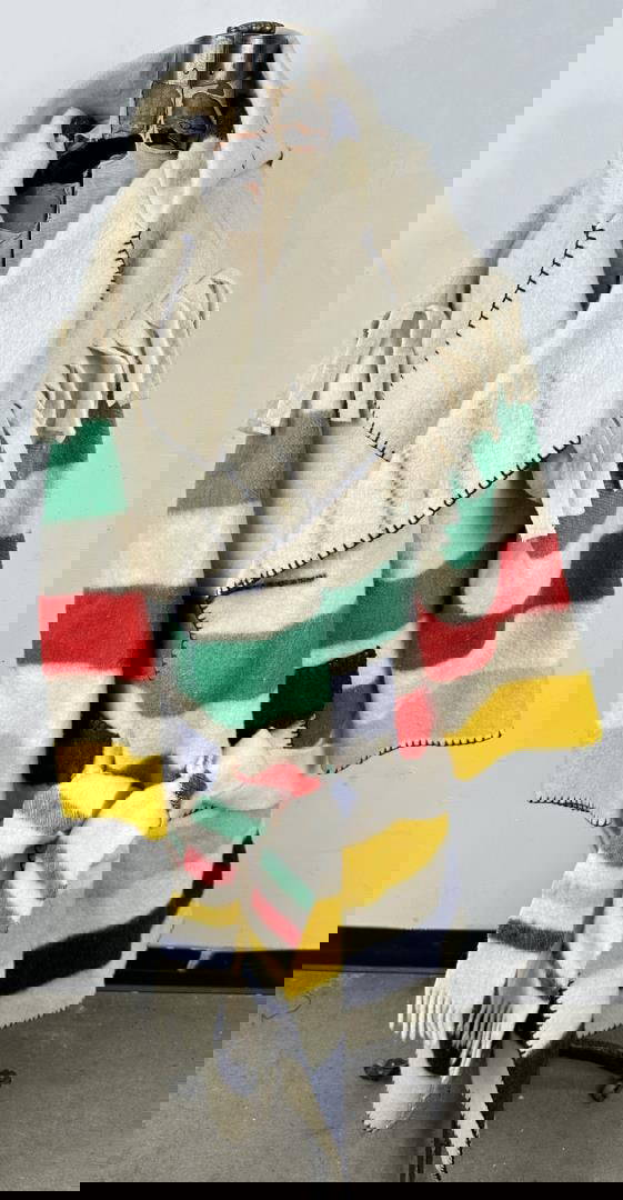 Hudsons Bay Wool Blanket Capote Coat Auction