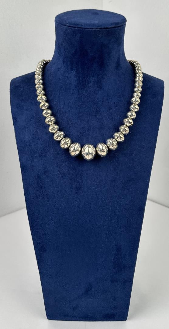 Orville Tsinnie Navajo Sterling Silver Necklace (1 of 5)