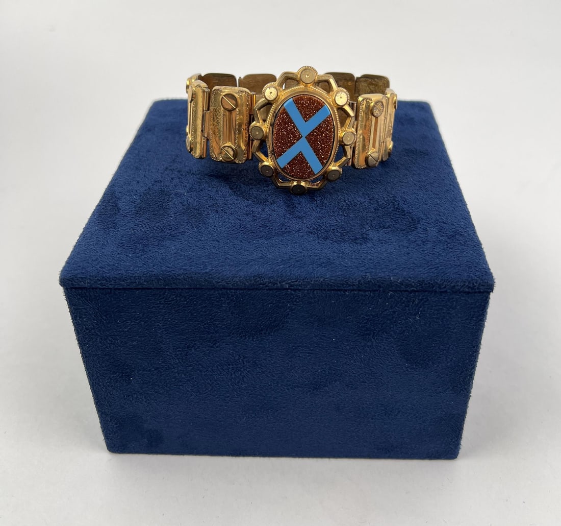 Victorian Goldstone Gold Filled Bracelet (1 of 4)