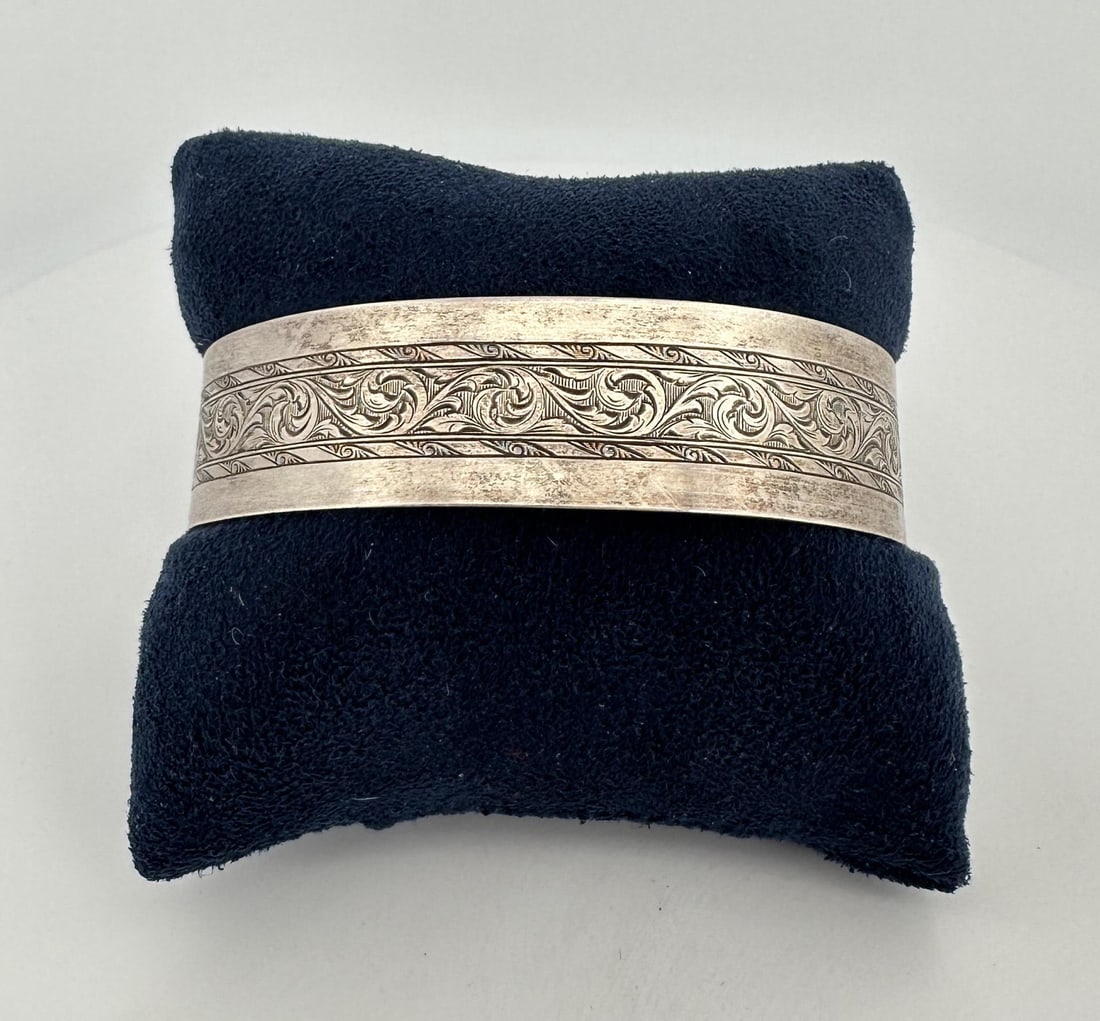 Sterling Silver Cuff Bangle Bracelet (1 of 4)