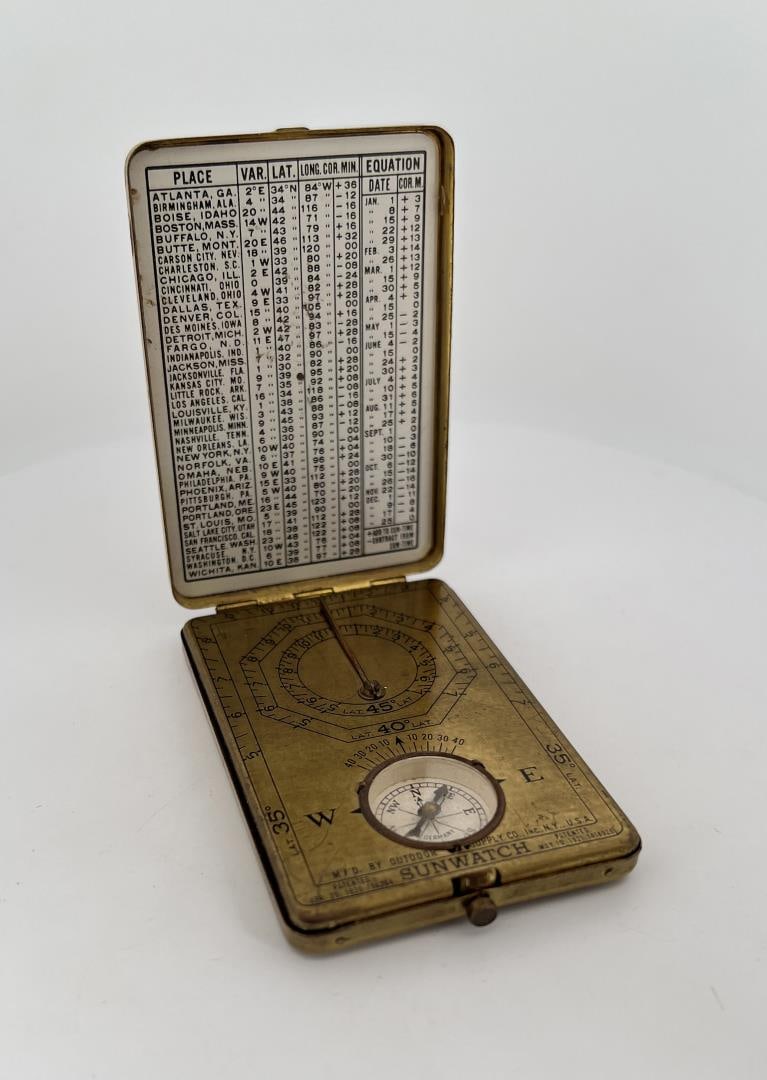 1921 Sunwatch Sun Dial Instrument: Nice example.