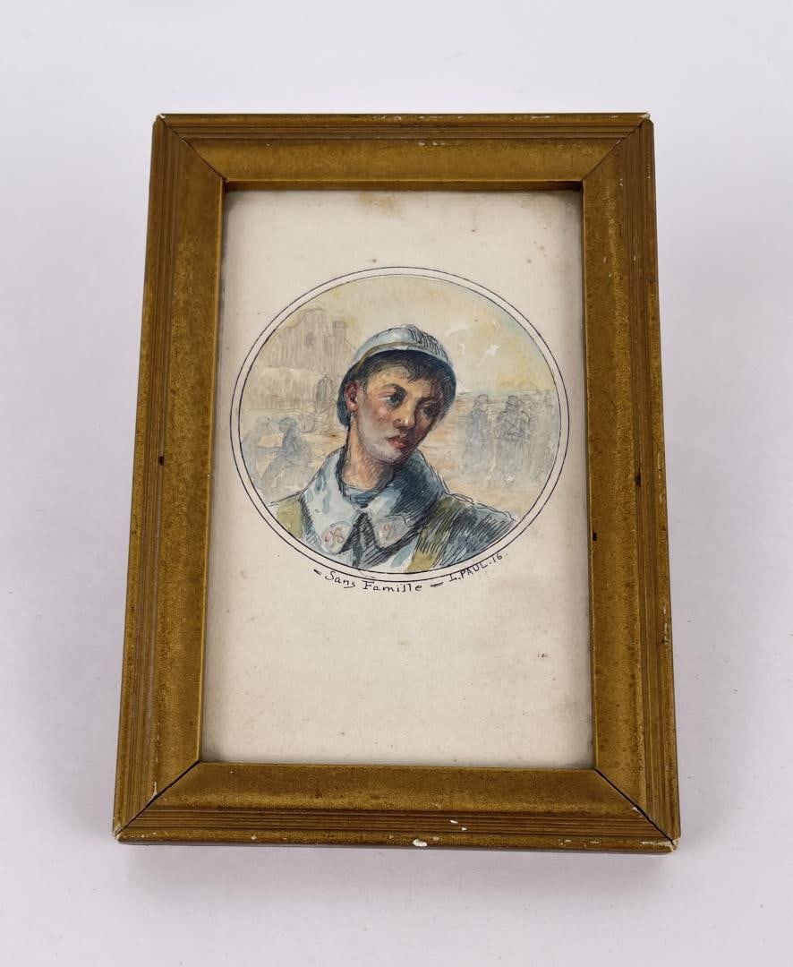 Leon Eugene Paul Watercolor Soldier Painting (1 of 4)