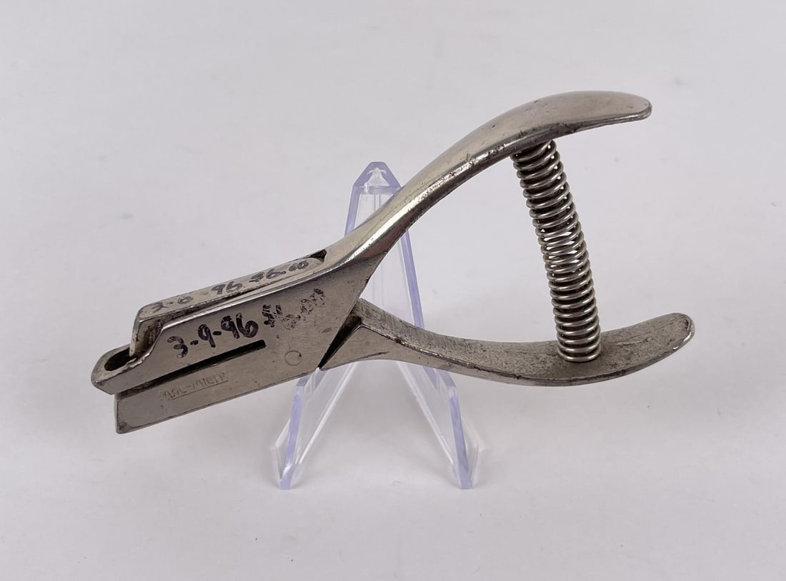 Antique Railroad Conductors Ticket Punch: 4 1/2" long.