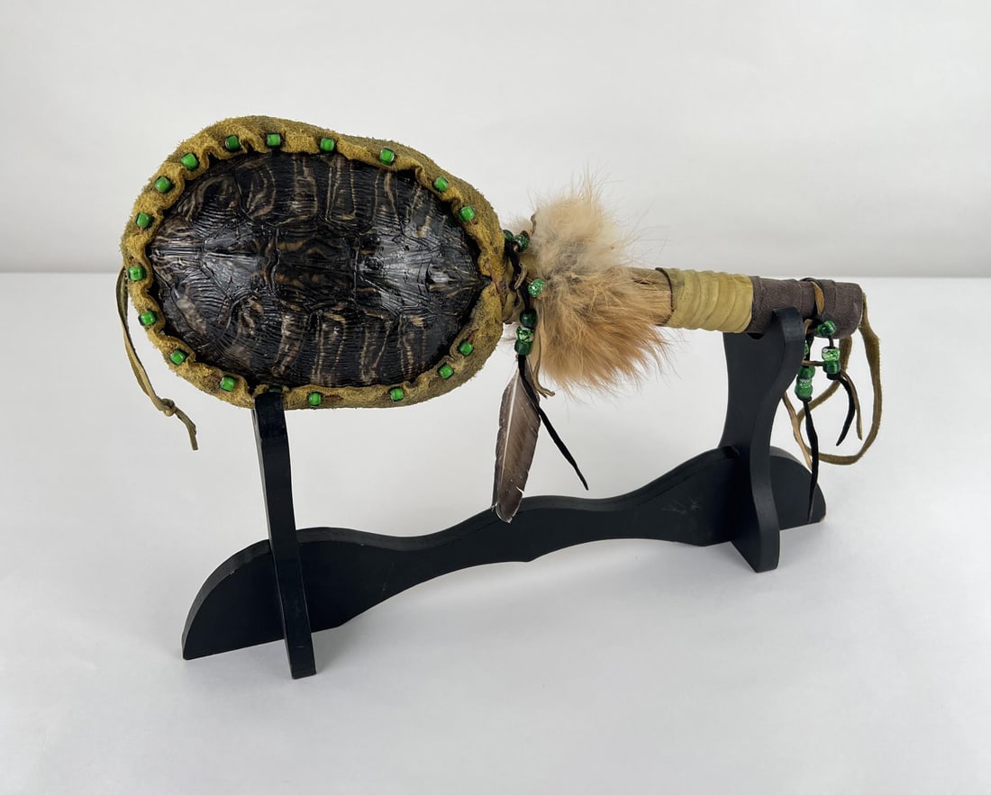 Plains Native American Indian Turtle Rattle (1 of 5)