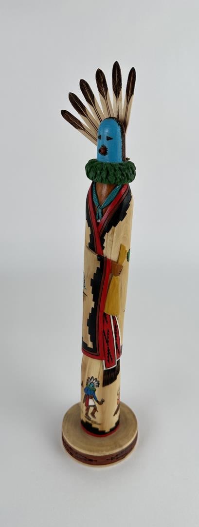 Marvin Ashley Hopi Indian Longhair Kachina Doll: 14 1/4" tall. Sold as-is.
