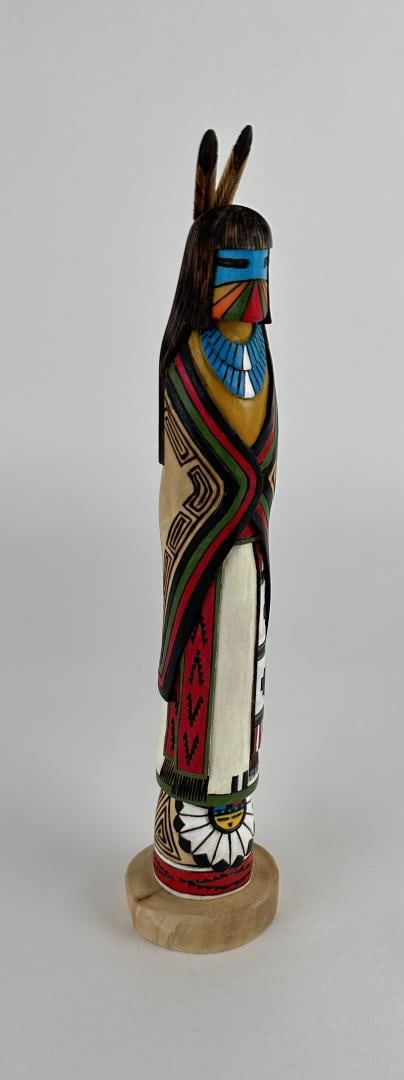 Marvin Ashley Hopi Indian Longhair Kachina Doll: 11 1/4" tall. Sold as-is.