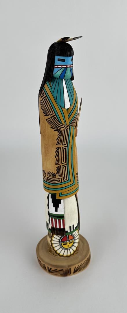 Marvin Ashley Hopi Indian Longhair Kachina Doll: 13" tall. Sold as-is.