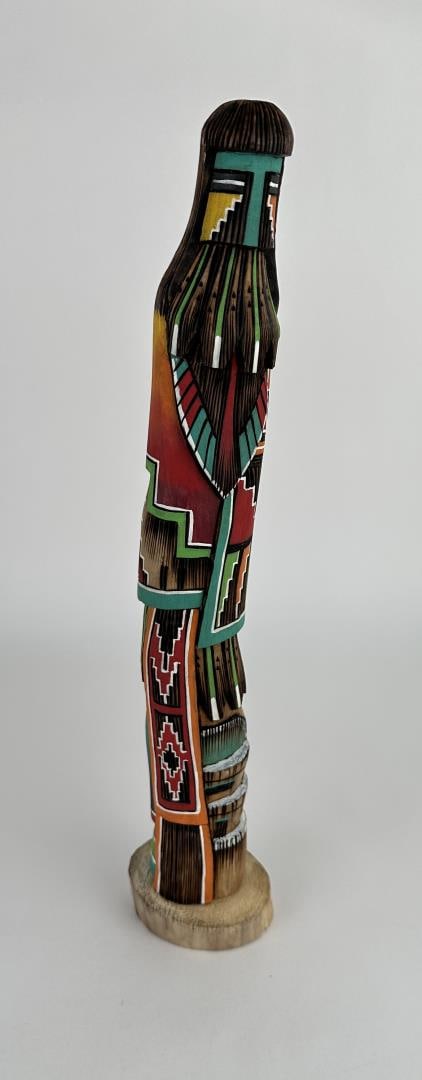 Marvin Ashley Hopi Indian Longhair Kachina Doll: 16 1/4" tall. Sold as-is.