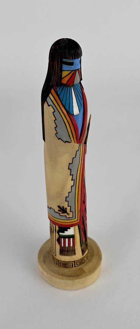 Marvin Ashley Hopi Indian Longhair Kachina Doll: 8 3/4" tall. Sold as-is.
