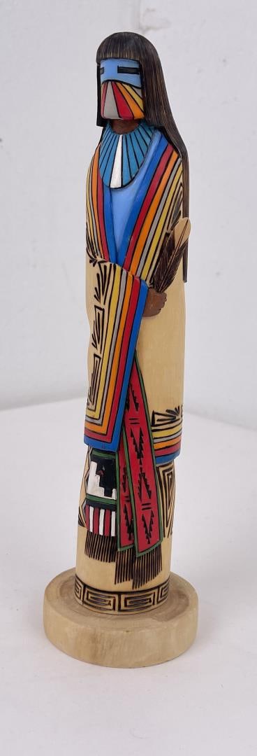 Marvin Ashley Hopi Indian Longhair Kachina Doll: 8 3/4" tall. Sold as-is.