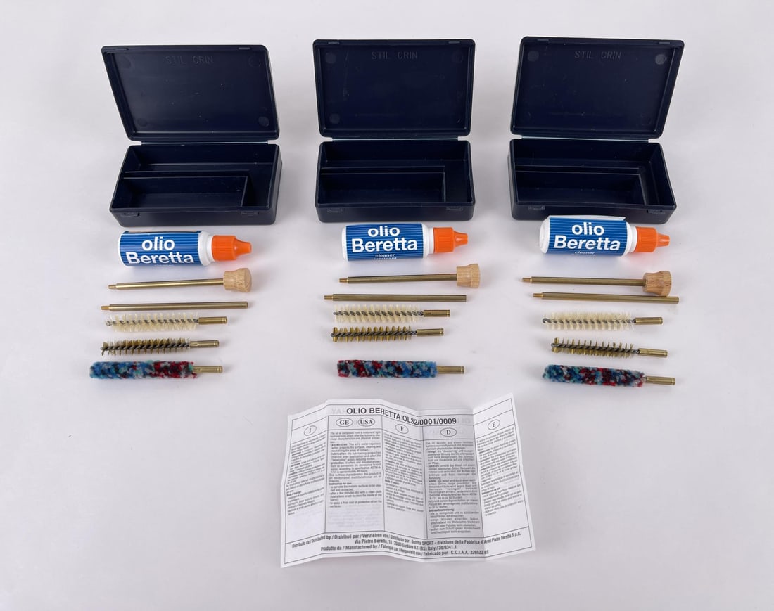 Beretta Handgun Pistol Cleaning Kits: 3 pieces.