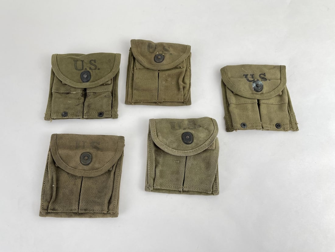 M1 Carbine Magazine Pouches: Nice grouping, dated as shown.