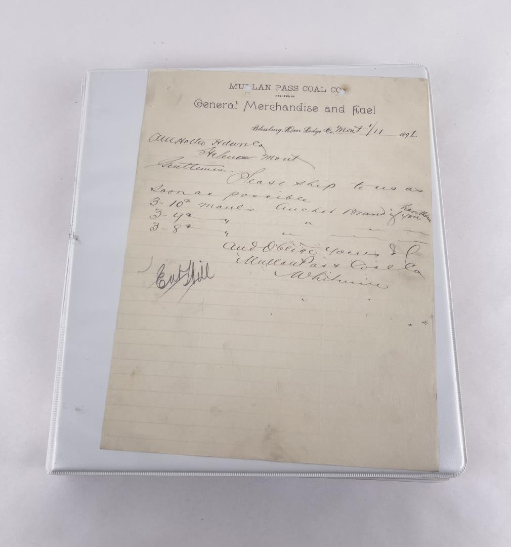 Archive of Montana Historical Documents: Nice grouping.