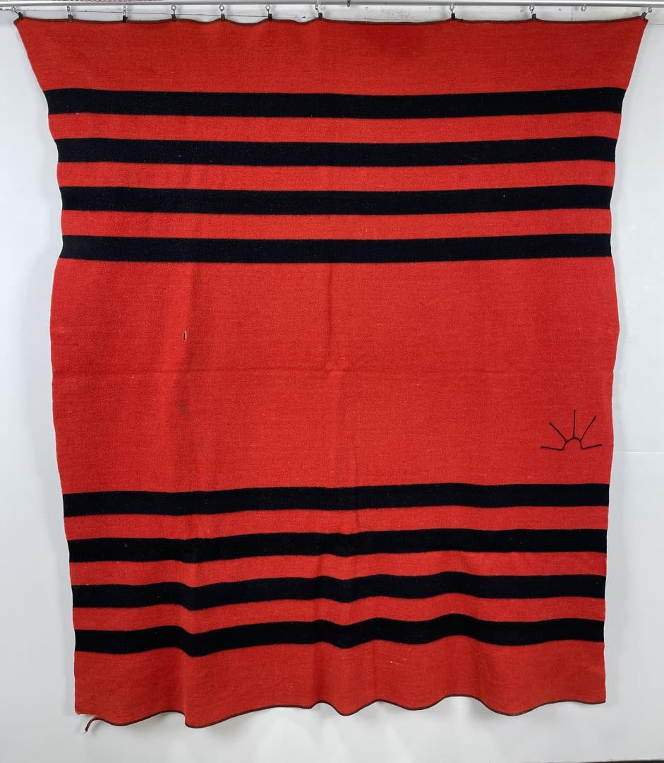 Baron Woolen Mills Wool Blanket: 77" by 62 1/2"