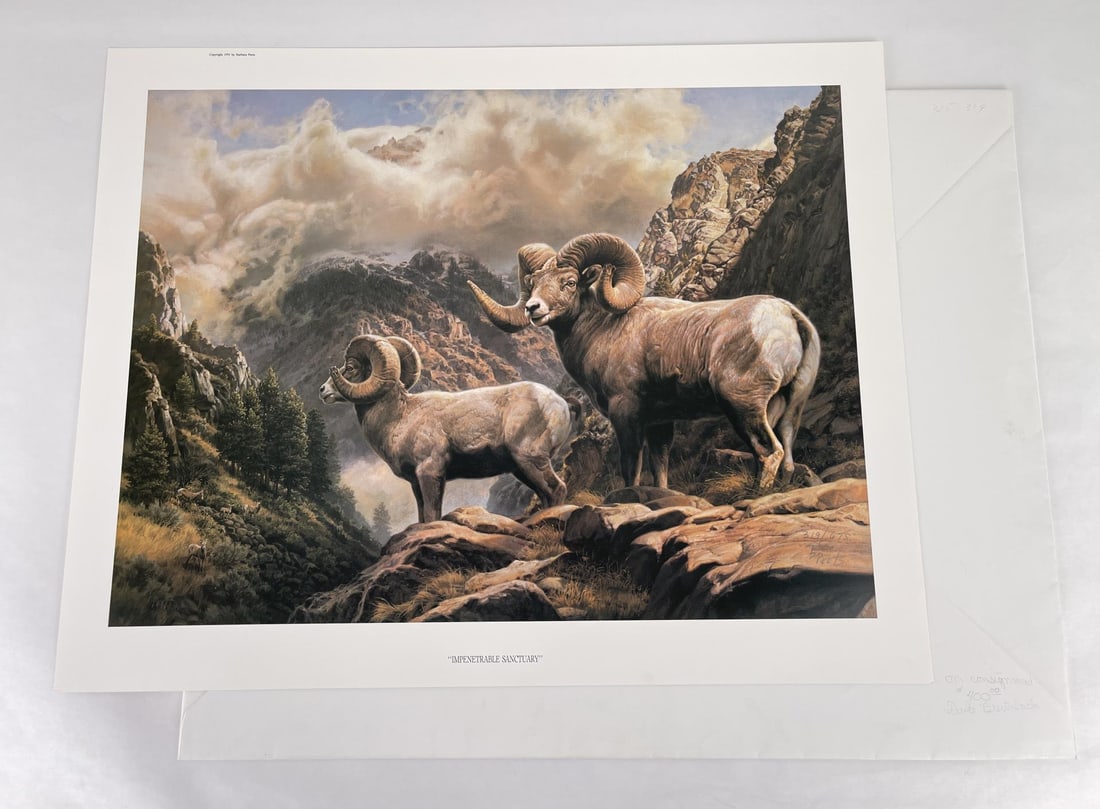Barbara Peets Impenetrable Sanctuary Limited Print: Signed and numbered. Print measures 27" by 21 1/2". 319 of 675