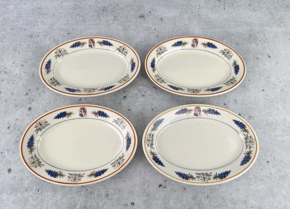 Hotel Finlen Butte Montana Dining China Plates: Vegetable plates. The Hotel Finlen was established by James Finlen, the son of Miles Finlen, an Irish immigrant who had opened the McDermitt Hotel in Butte in 1889. The Hotel Finlen opened on January 