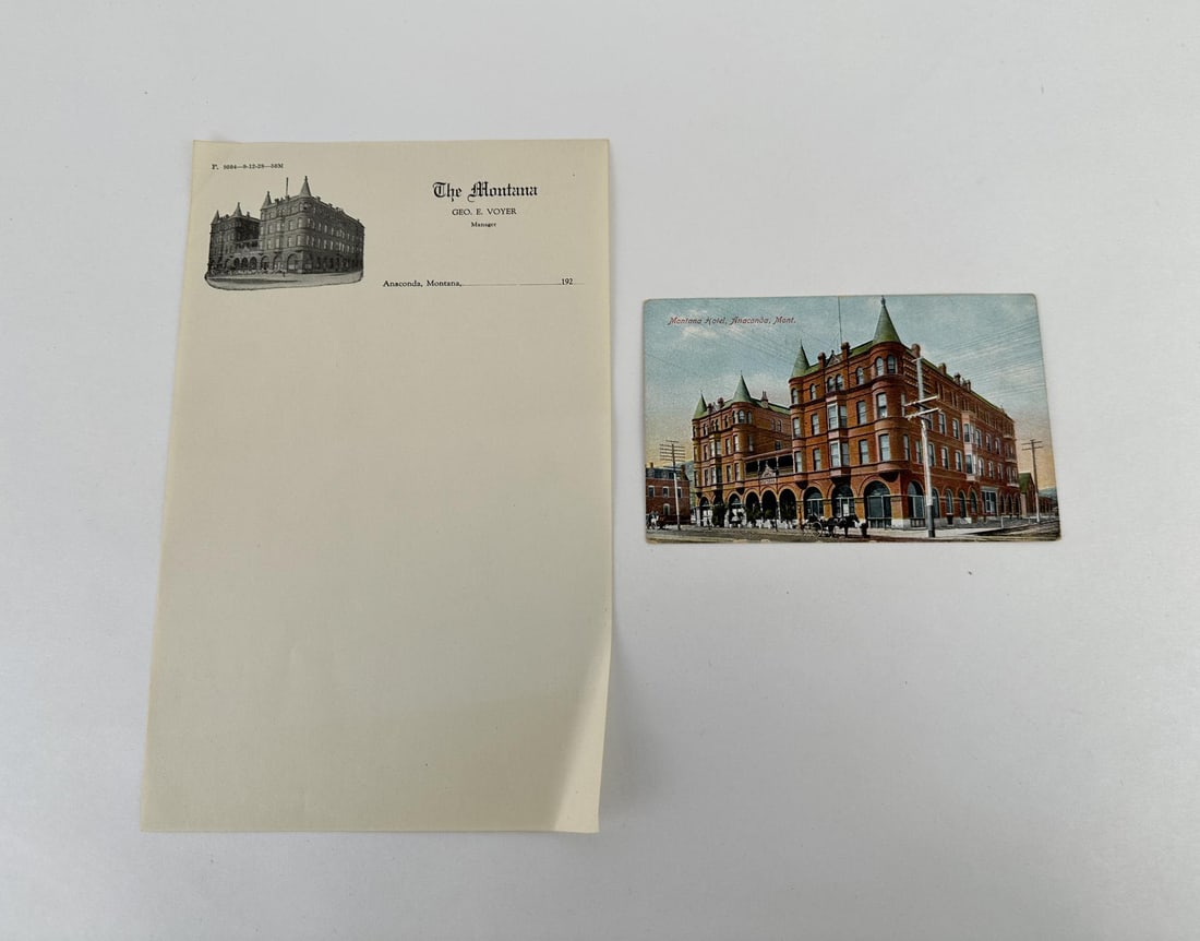 Montana Hotel Anaconda Montana Ephemera: The grand opening of the Montana Hotel in Anaconda on July 1, 1889 was praised loudly by the Butte Miner, which reported a thousand guests at the reception, banquet, and ball associated with the openi