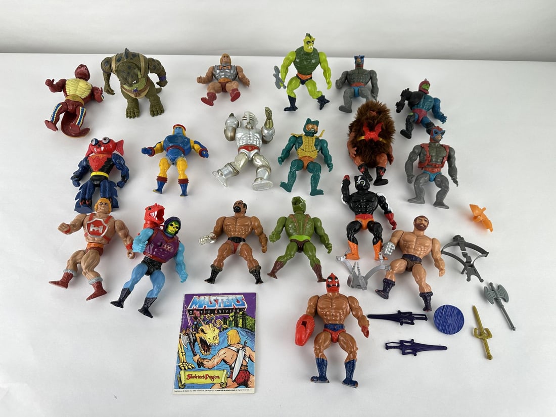 Collection of Vintage He Man MOTU Action Figures: Nice grouping.