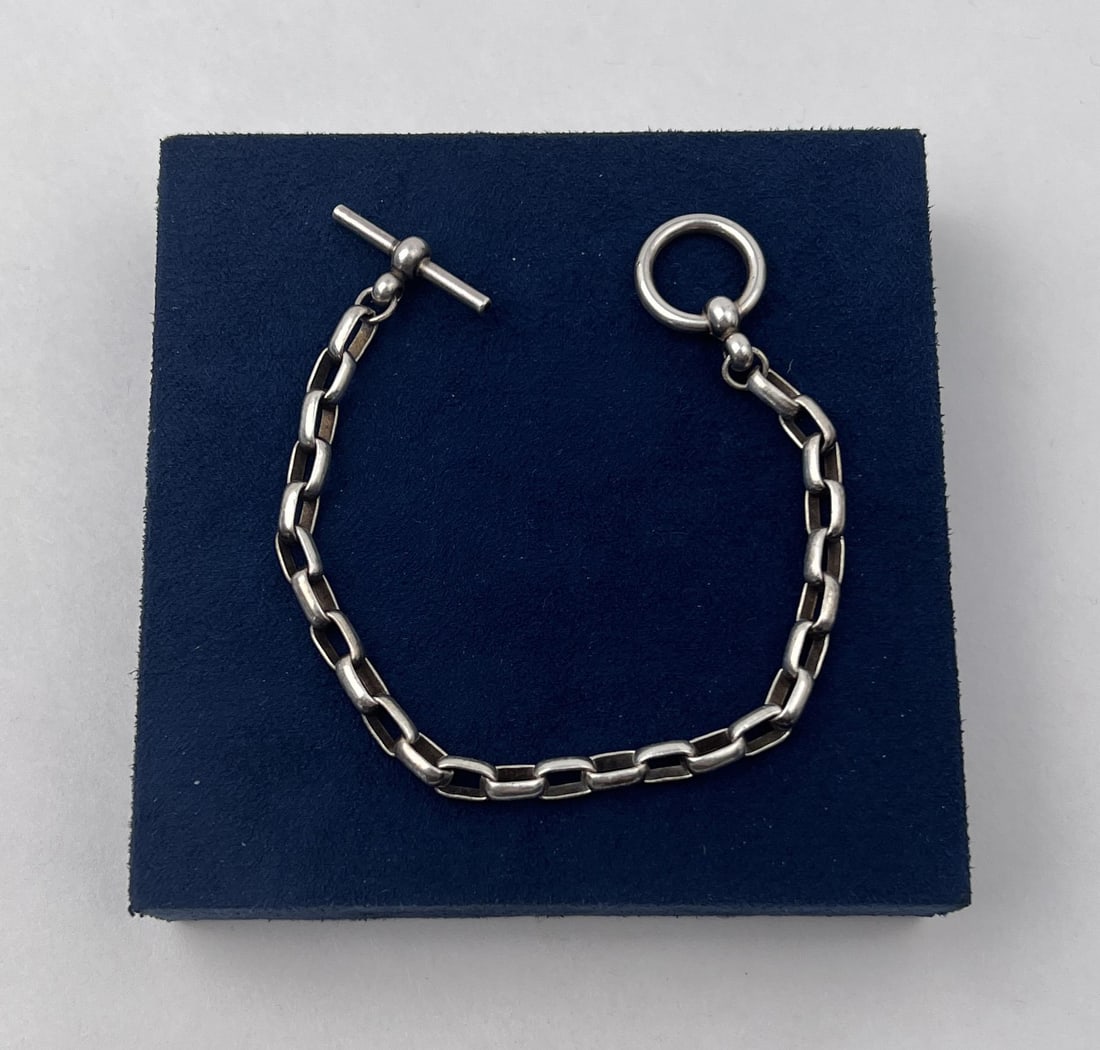Sterling Silver Bracelet: 7 1/2" long.