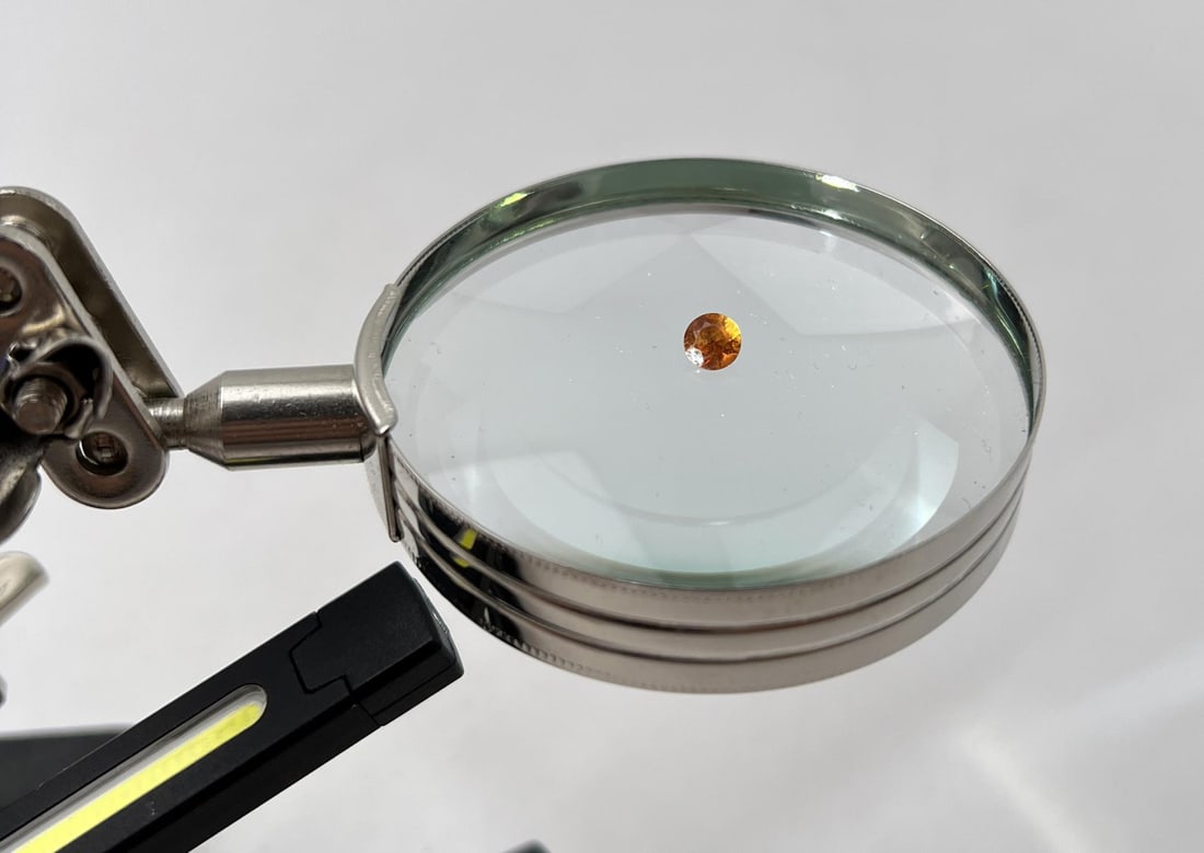 .7 Carat Round Maiaya Garnet: Nice stone.