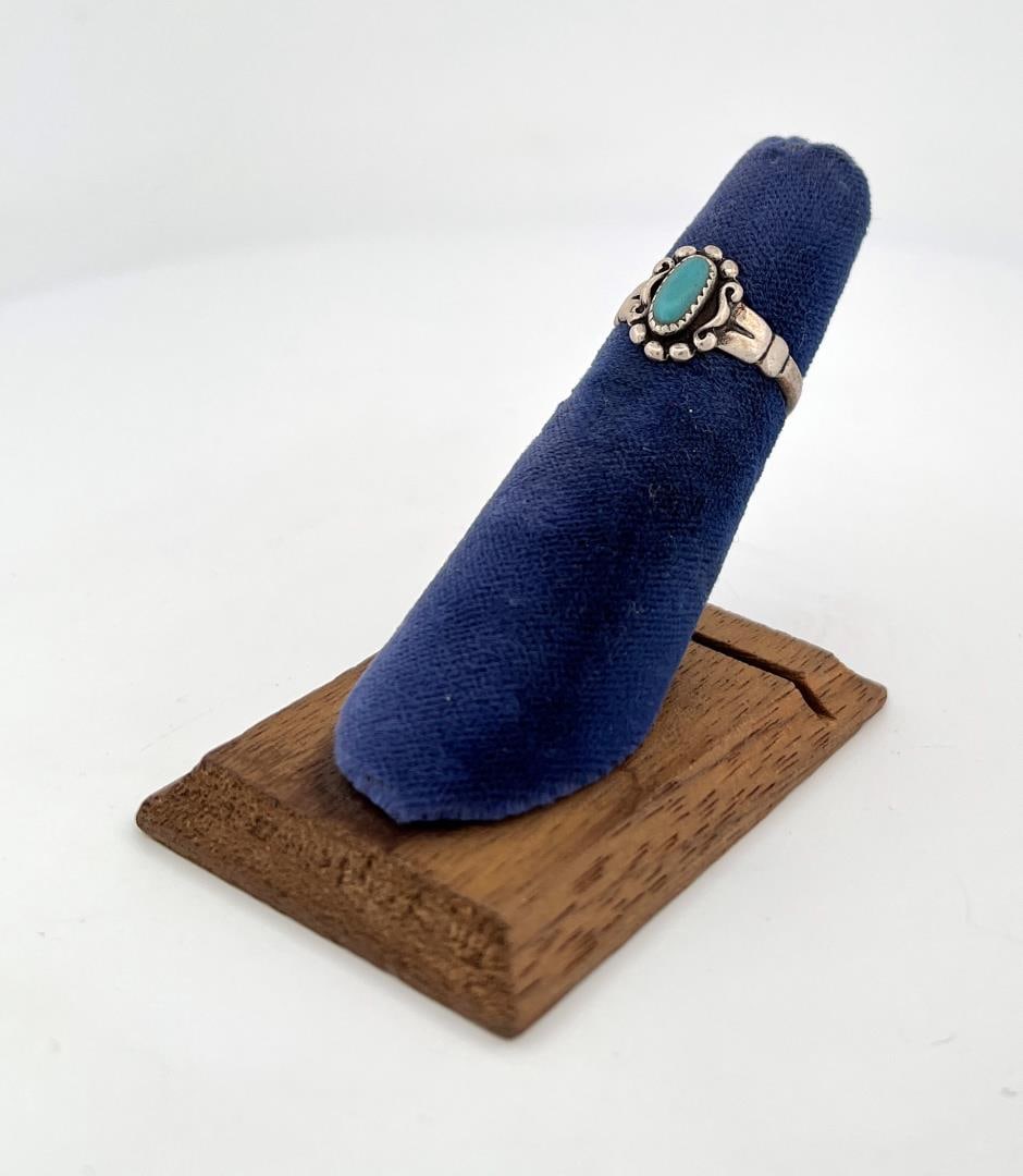 Navajo Bell Trading Post Sterling Silver Ring: Size 4 1/2