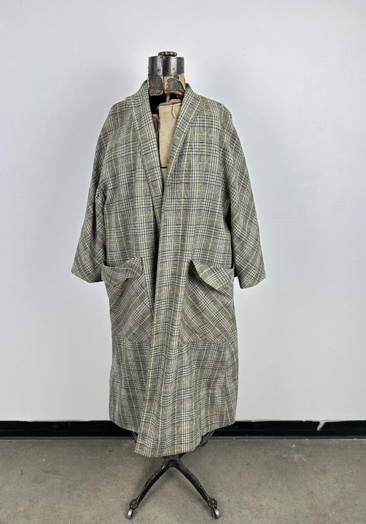 Vintage Vera Maxwell Wool Overcoat: 25" armpit to armpit, 43 1/2" long.