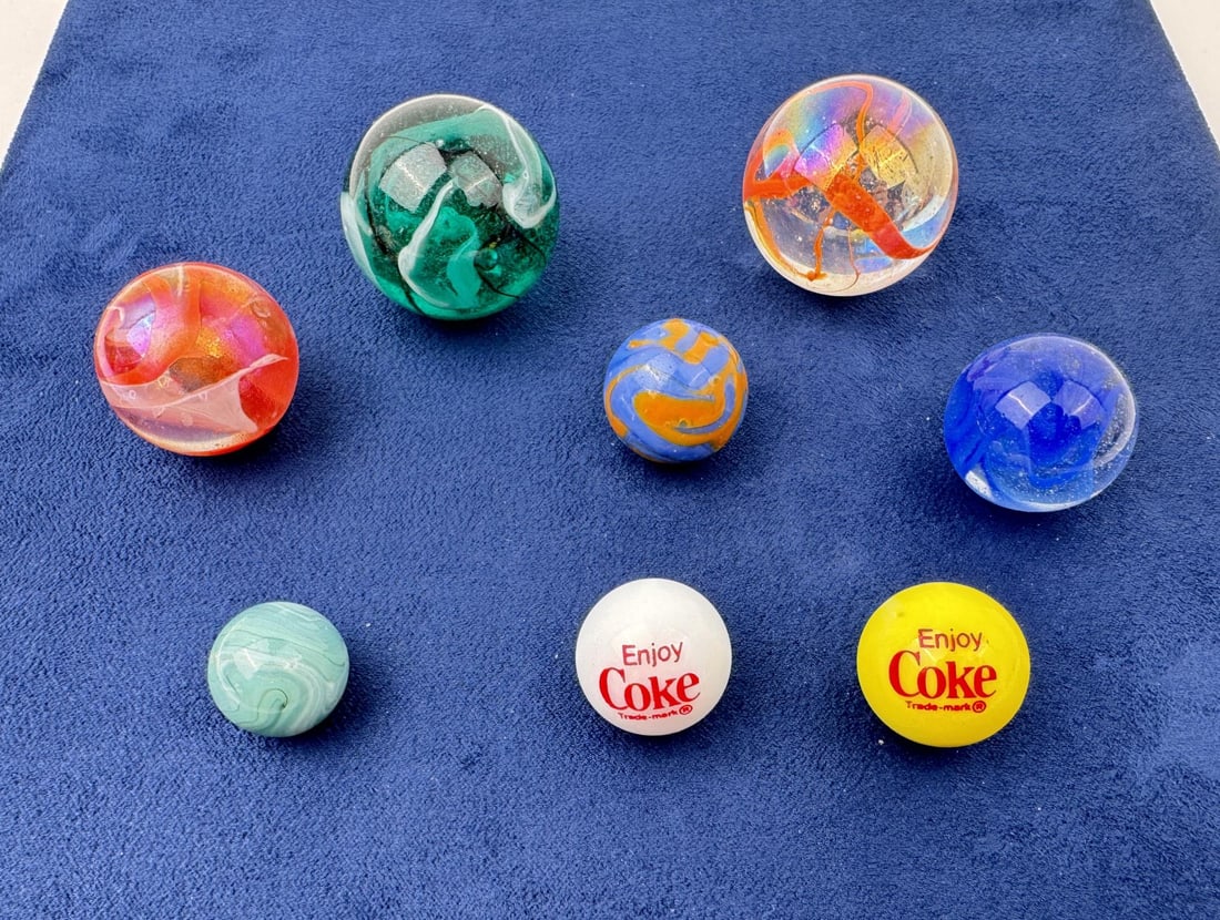 Collection of Vintage Marbles: Nice grouping.