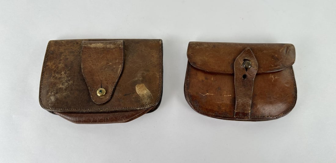 WWI WW1 Sam Browne Belt Ammo Pouches: Nice grouping.