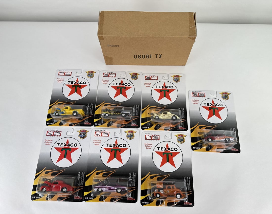 Hot Rod Texaco Die Cast Collectors Cars: 7 total