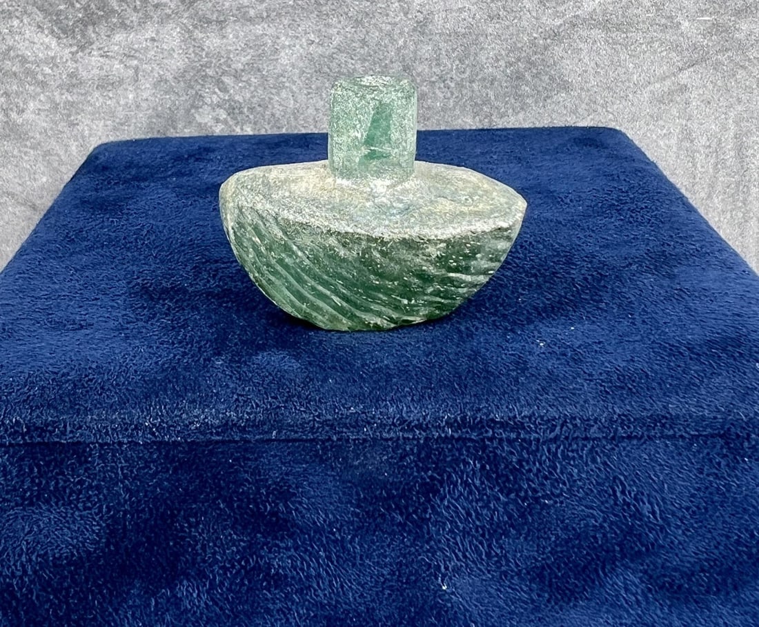 Time of Christ Ancient Roman Bottle: 1 1/4" tall by 1 1/2" wide. 21.33 grams