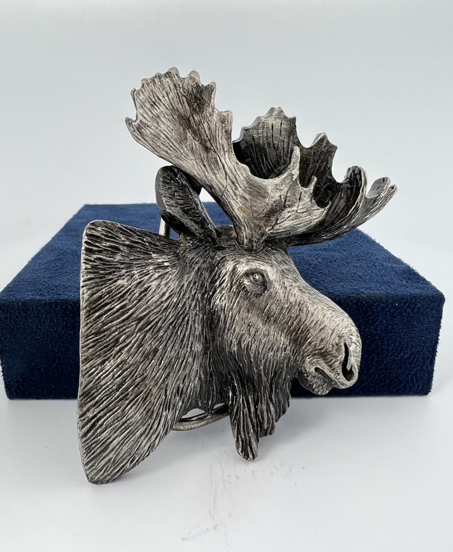 Bergamot Brass Moose Belt Buckle: Nice buckle.