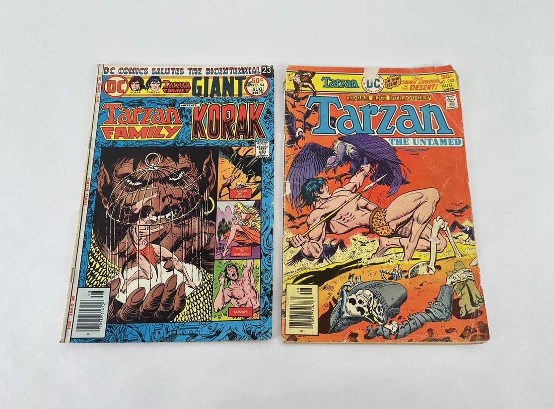 Tarzan Comic Books: 2 pieces. Tarzan Family Presents Korak No. 64 and Tarzan The Untamed No. 252