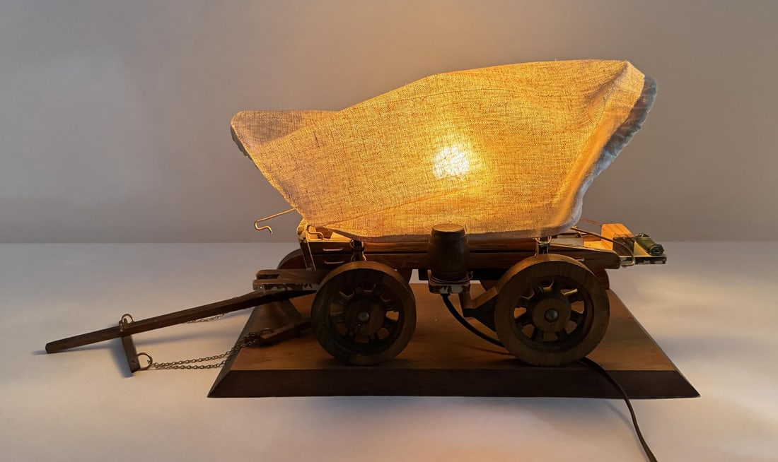 Conestoga Covered Wagon Lamp Auction