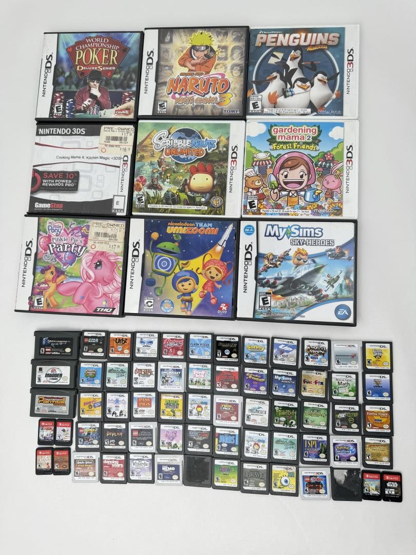 Nintendo 3DS DS Switch Advance Video Game Bundle: Nice grouping. 72 total.