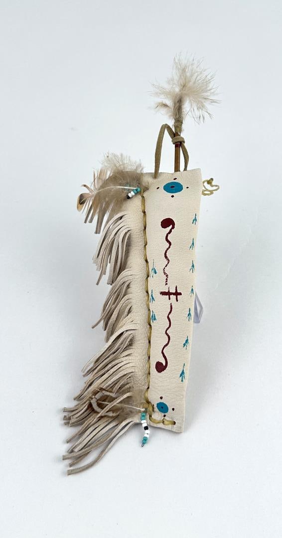 Miniature Native American Indian Arrow Quiver: 9" by 3 1/4"