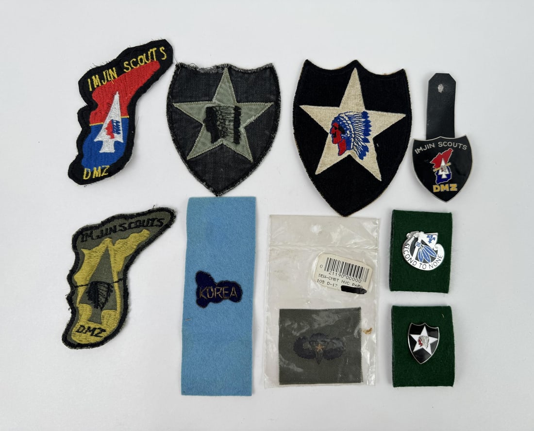 US Army Korean War Patches & Pins: Nice grouping
