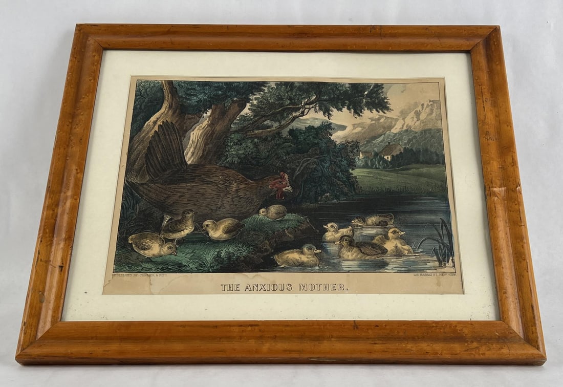 Currier & Ives Print The Anxious Mother (1 of 6)