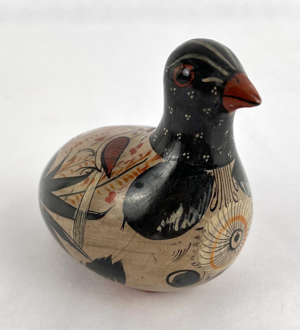 Mexico Tonala Folk Art Pottery Bird (1 of 5)